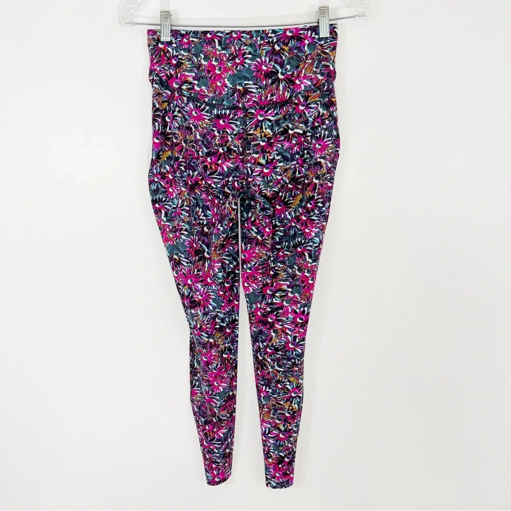 Lululemon Base Pace High Rise High Rise Running Tight in Floral Electric Size 6